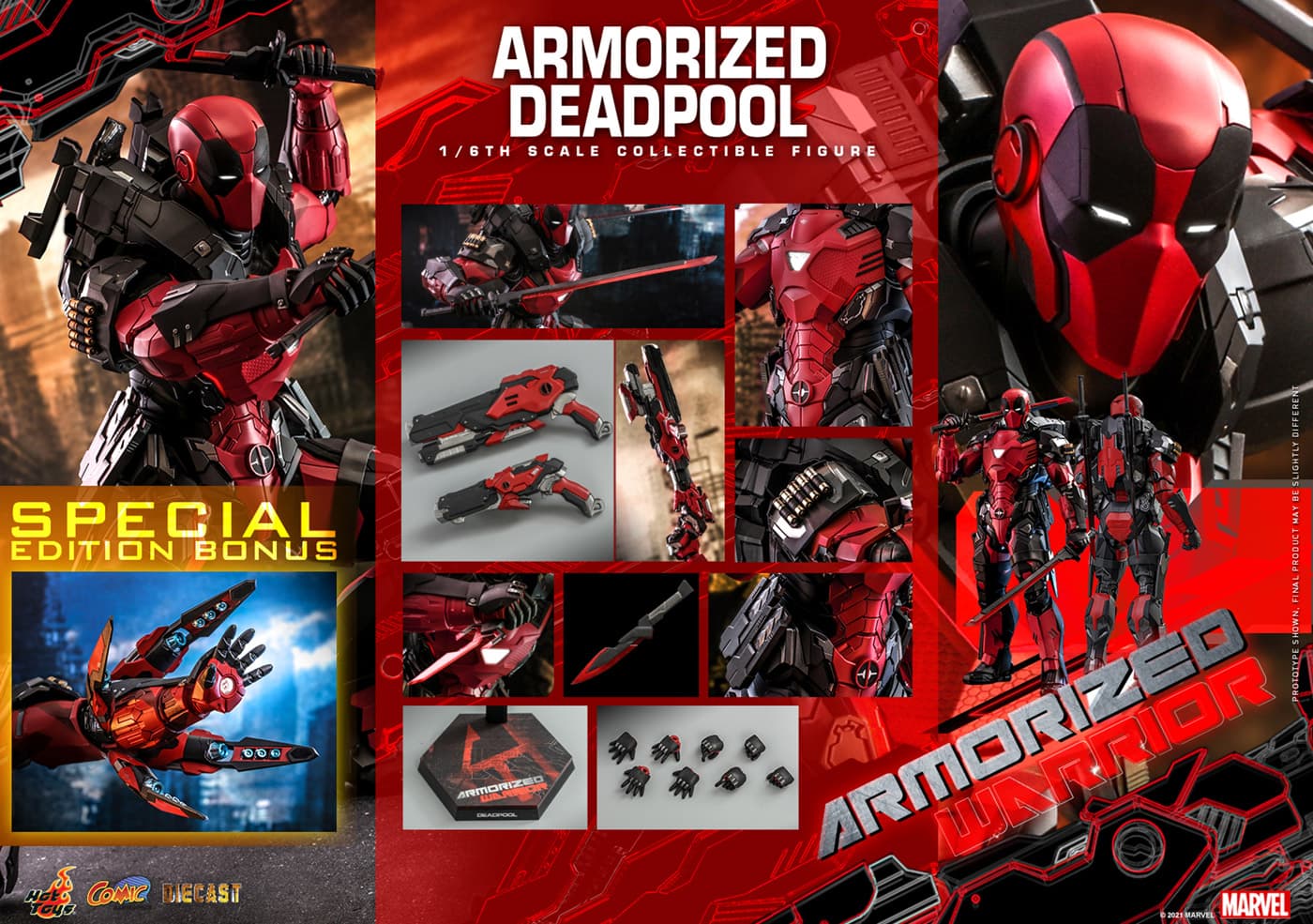 Marvel Comics - Armorized Warrior Collection: Armorized Deadpool [With Bonus Accessory]