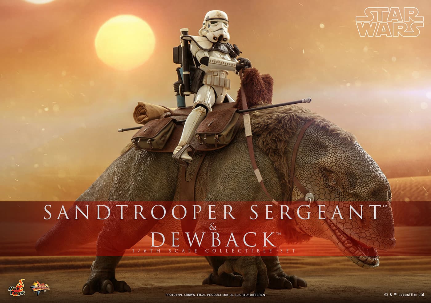 Star Wars / Episode IV A New Hope - Sandtrooper Sergeant & Dewback Set