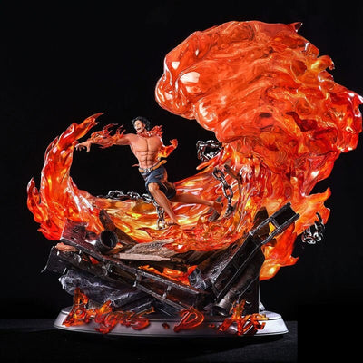 Limited Edition Ace Flaming Fist Resin Figure Figure Addict